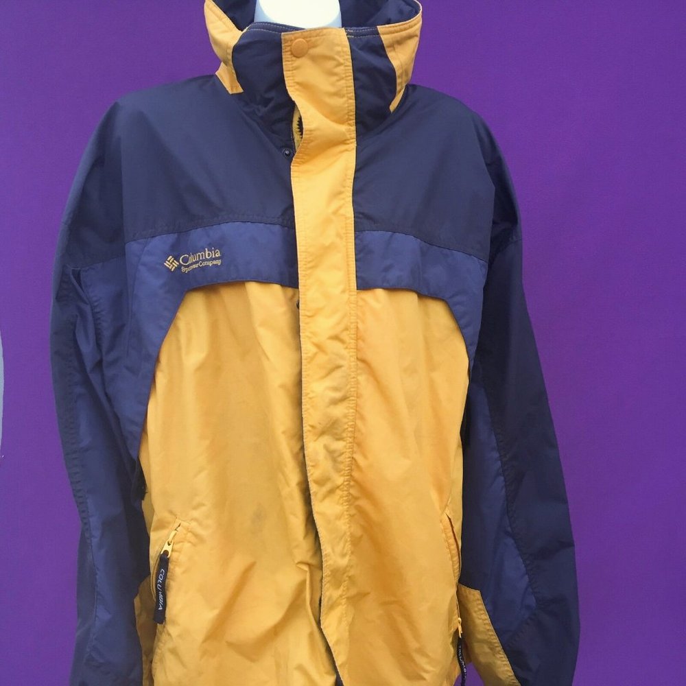 COLUMBIA men's interchange 3IN1 yellow  outwear  jacket size--XL